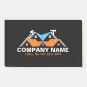 Professionele Dakverbouwing Oranje Blauwe Huis Post-it® Notes (Voorkant)