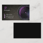 Professionele Damask fotograaf cameralens Visitekaartje (Voorkant / Achterkant)
