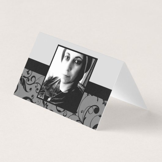 Professionele damast gevouwen herinneringskaart kaart (Voorkant)