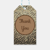 Professionele dank aan de bruine Tegel Pattern Mos Cadeaulabel (Voorkant)