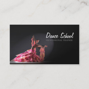 Professionele danseres Studio Dance-schoolkaart Visitekaartje