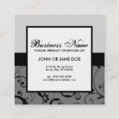 professionele demask voegt je eigen logo toe vierkante visitekaartje (Achterkant)