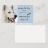 Professionele dichter-sessie of hond-Walker Visitekaartje (Voorkant / Achterkant)