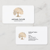 professionele dienstverlening aan de landschapsstr visitekaartje (Voorkant / Achterkant)