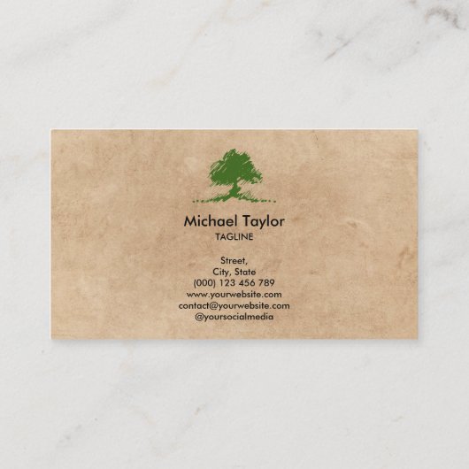 professionele dienstverlening aan de landschapsstr visitekaartje (Achterkant)