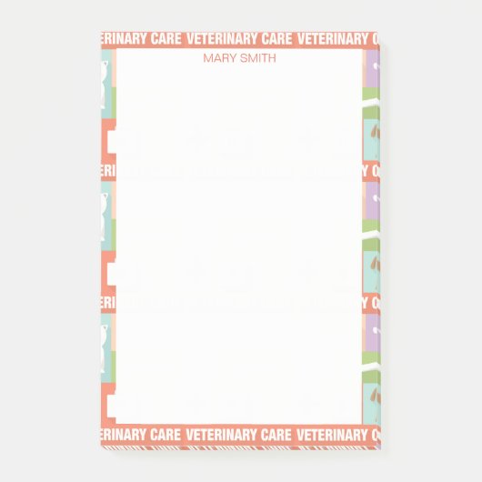 Professionele dierenarts ・ Aangepast Post-it® Notes (Voorkant)