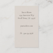 Professionele Dierenprint Bruin en Tan Visitekaartje (Achterkant)