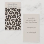 Professionele Dierenprint Bruin en Tan Visitekaartje (Voorkant / Achterkant)