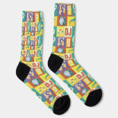 Professionele Discjockey Iconisch Ontwerp Sokken (Rechts)