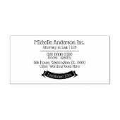 Professionele DIY bedrijfsnaam adresbanner Zelfinktende Stempel (Design)