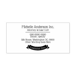 Professionele DIY bedrijfsnaam adresbanner Zelfinktende Stempel