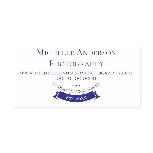 Professionele DIY bedrijfsnaam bedrijf banner Zelfinktende Stempel (Design)