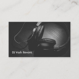 Professionele DJ-hoofdtelefoons Visitekaartje