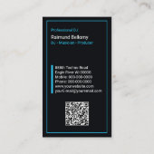 Professionele DJ Platenspeler Visitekaartje (Achterkant)