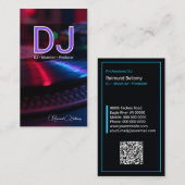Professionele DJ Platenspeler Visitekaartje (Voorkant / Achterkant)