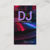Professionele DJ Platenspeler Visitekaartje (Voorkant)