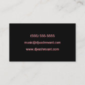 Professionele DJ Sound Waves Visitekaartje (Achterkant)