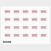 Professionele doedelzakspeler ronde sticker (Vel)
