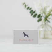 Professionele Dog Visitekaartje (Staand voorkant)