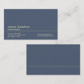 Professionele Donkerblauwe Premium Pearl Finish Mo Visitekaartje (Voorkant / Achterkant)