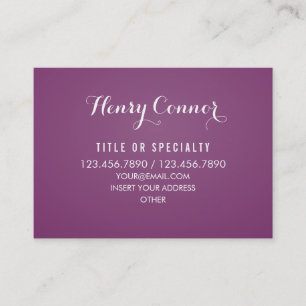Professionele donkere magenta  raad visitekaartje