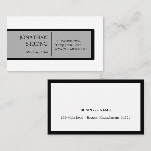 Professionele doos visitekaartje (Voorkant / Achterkant)