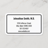 Professionele Dr. Kantoor Appointment Herinneringe Afsprakenkaartje (Achterkant)