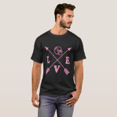 Professionele draaitafel Vinyl DJ Basic Arrow T-shirt (Voorkant volledig)