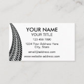 Professionele driver Simple Modern Logo Bu Visitekaartje (Achterkant)