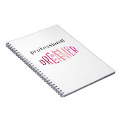 Professionele dromer notitieboek (Rechterzijde)