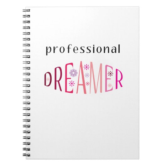 Professionele dromer notitieboek (Voorkant)