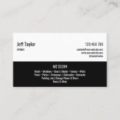 Professionele druk waskracht, masculine Bu Visitekaartje (Achterkant)