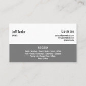 Professionele druk waskracht, masculine Bu Visitekaartje (Achterkant)