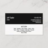 Professionele druk waskracht, masculine Bu Visitekaartje (Achterkant)