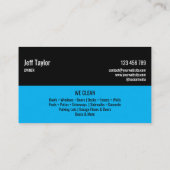 Professionele druk waskracht, masculine Bu Visitekaartje (Achterkant)