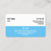 Professionele druk waskracht, masculine Bu Visitekaartje (Achterkant)