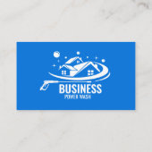 Professionele druk wasmachine Power Wash Cleaning Visitekaartje (Achterkant)