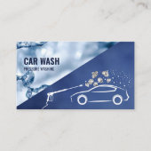 Professionele druk wassen auto wassen visitekaartje (Voorkant)