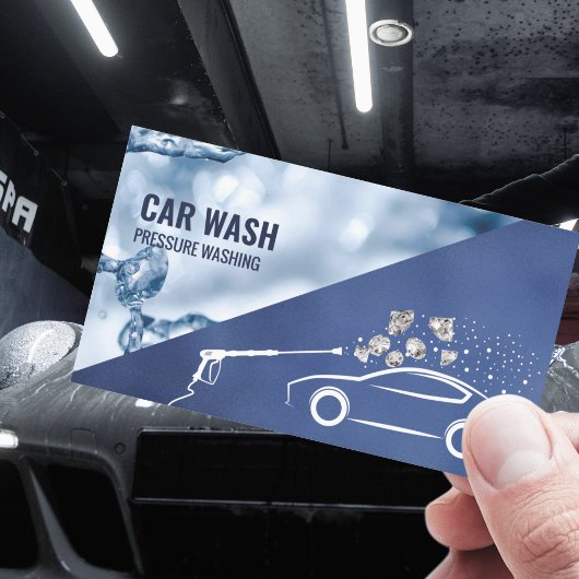 Professionele druk wassen auto wassen visitekaartje