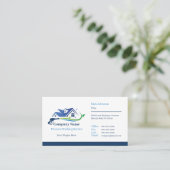 Professionele druk wassen bedrijf op maat visitekaartje (Staand voorkant)