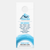 Professionele druk wassen macht reiniging deurhanger (Achterkant)