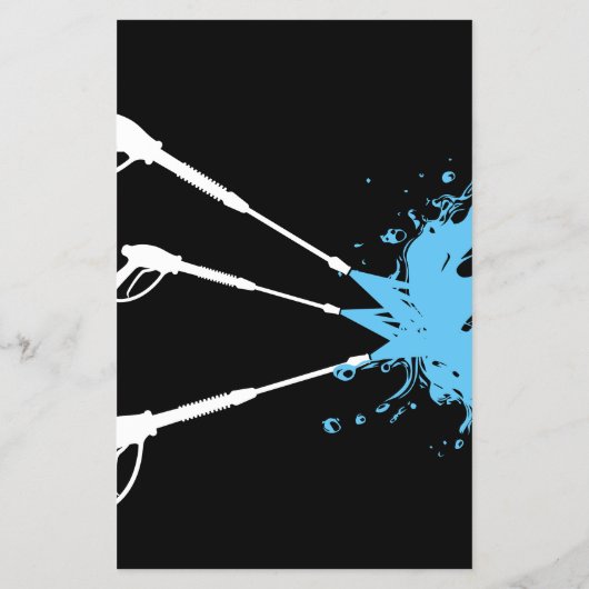 Professionele druk wassen macht schoonmakende huis flyer (Achterkant)