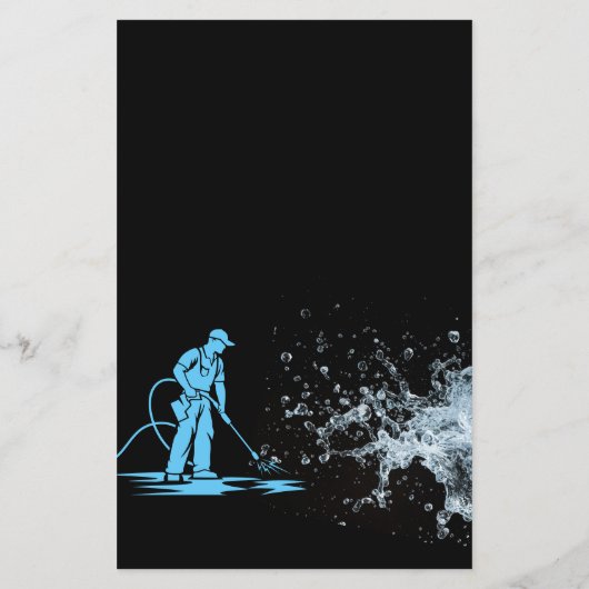 Professionele druk wassen macht washuis flyer (Achterkant)