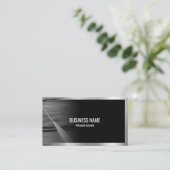 Professionele druk wassen macht wassen zwart visitekaartje (Staand voorkant)