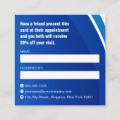 Professionele Druk Wassen & Power Cleaning Aanbevelingskaartje (Achterkant)