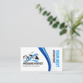 Professionele Druk Wassen & Power Cleaning Afsprakenkaartje (Staand voorkant)