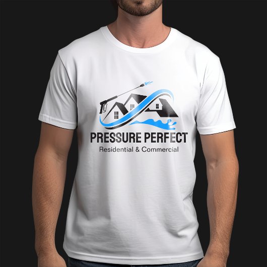 Professionele Druk Wassen & Power Cleaning T-shirt
