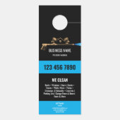 Professionele druk wassen Power Gutter Wassen Deurhanger (Achterkant)