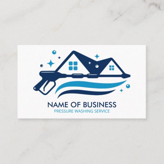 Professionele druk wassen Power Wash Cleaning Visitekaartje (Voorkant)