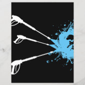 Professionele Druk Wassen Schoonmaak Dak Goot Flyer (Achterkant)